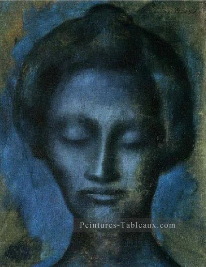Tête de femme 2 1901 cubiste Peintures à l'huile